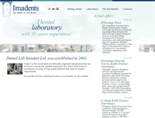 Tablet Screenshot of imadents.com